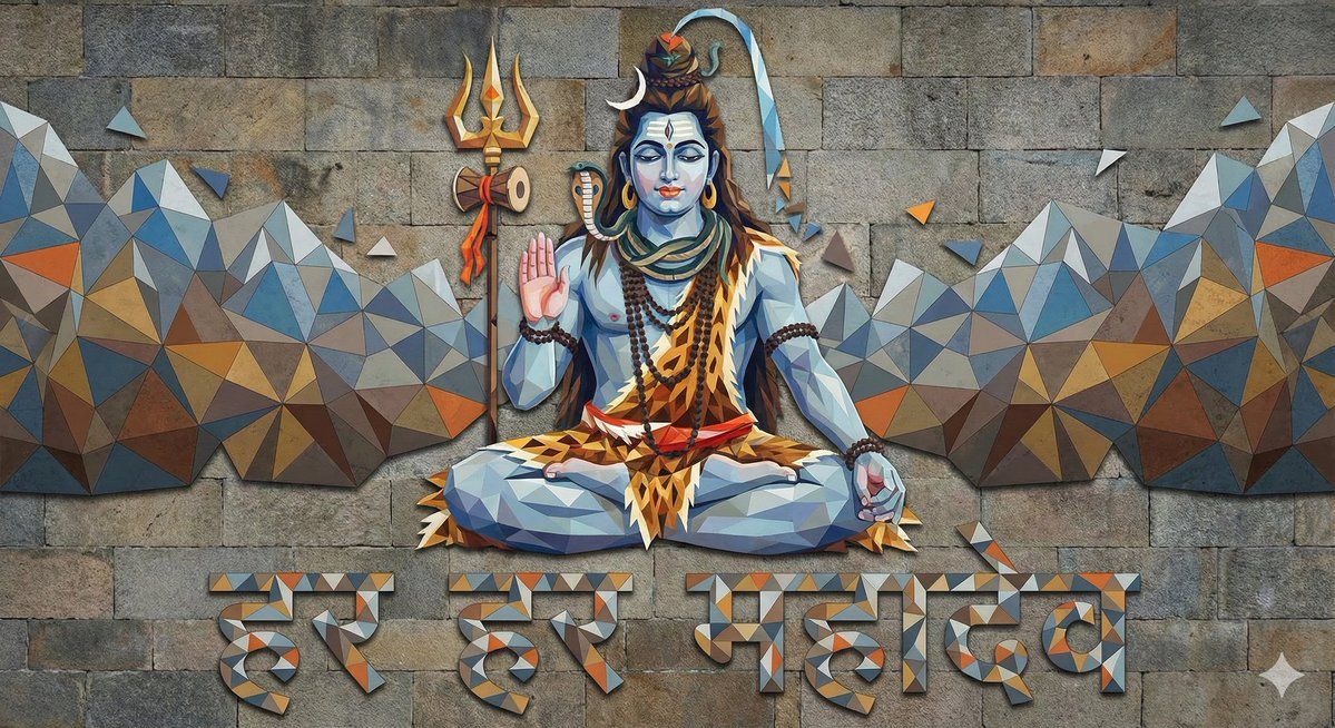 Mahadev 三角形艺术提示