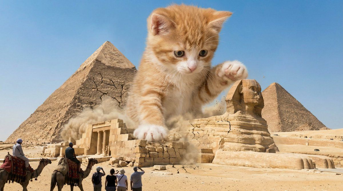 怪兽小猫摧毁悉尼海滨