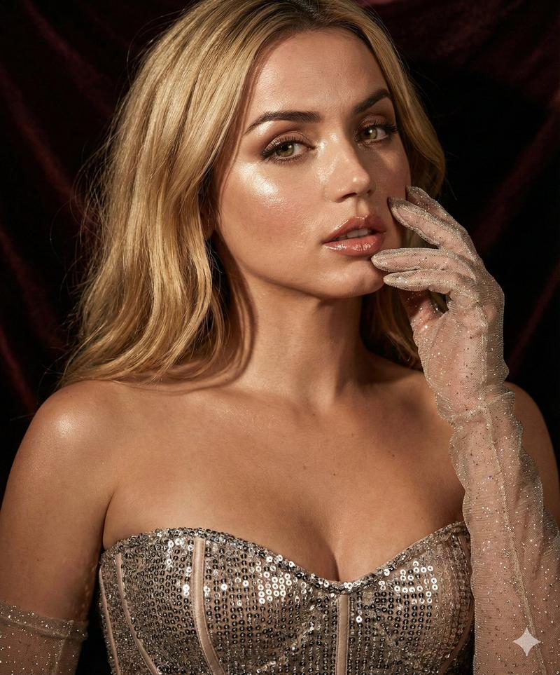安娜·德·阿玛斯 (Ana de Armas) 的超逼真魅力肖像