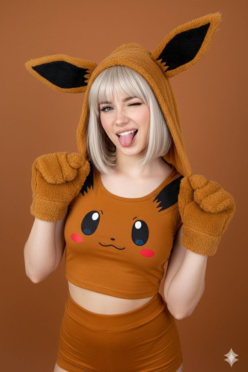 超逼真伊布 Cosplay 肖像
