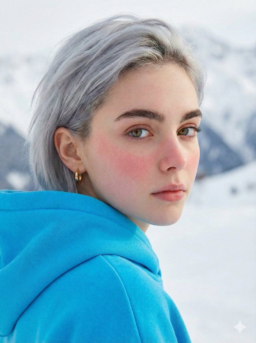 面带红晕的忧郁肖像