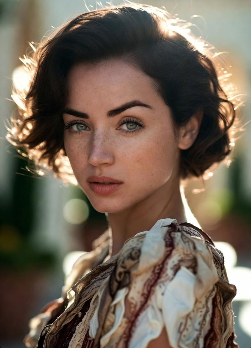 Ana de Armas 肖像的图像到图像融合 (Grok)