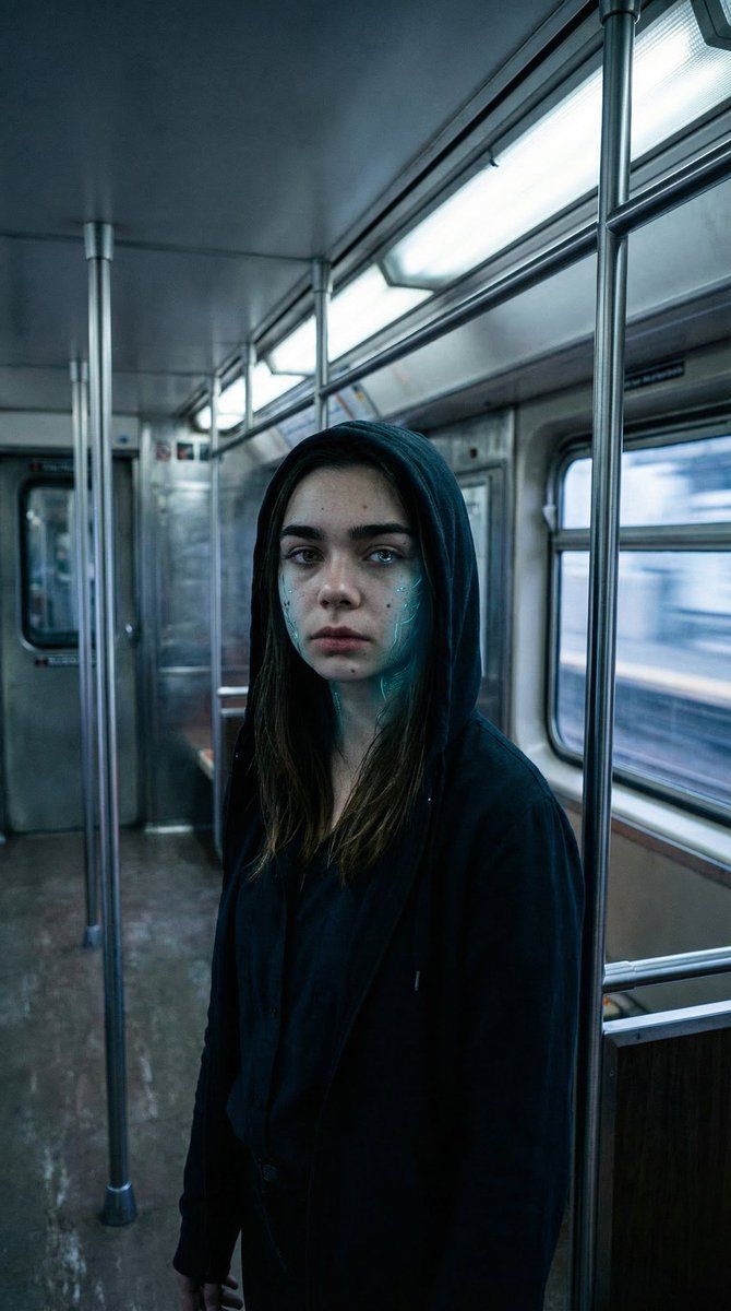 地铁中的微妙赛博格变形
