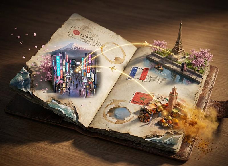 Passport Odyssey 风格图像生成提示