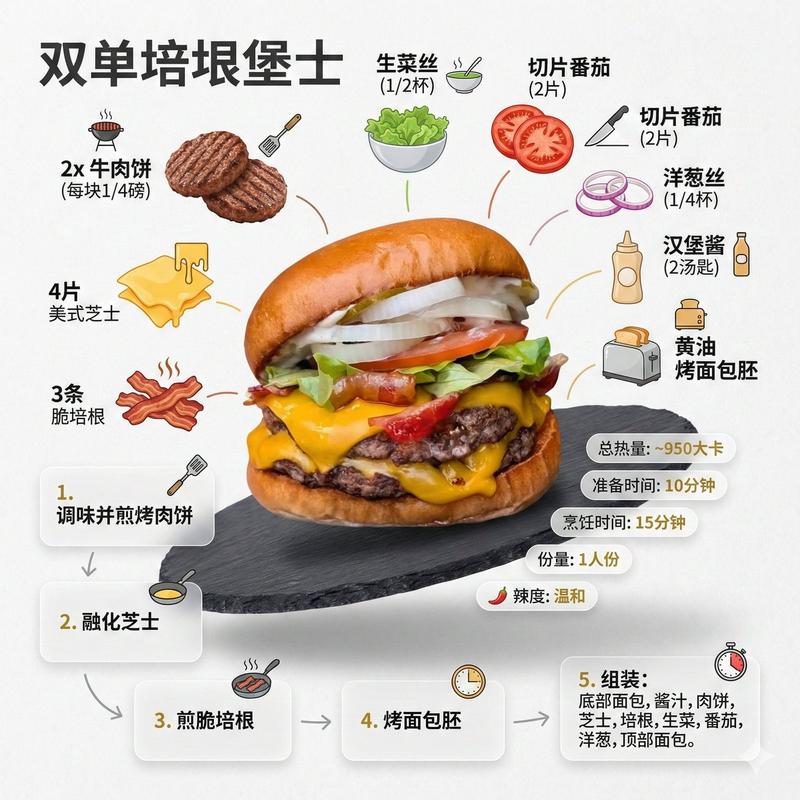 AI 提示工程师模板：美食摄影信息图表