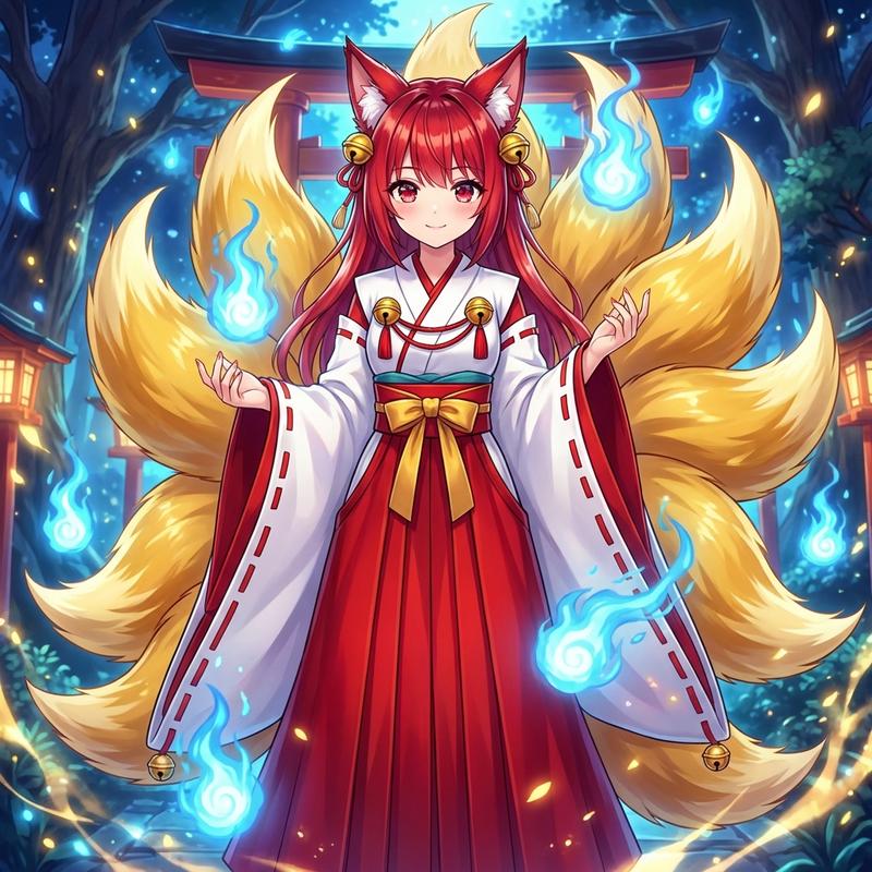 化身为九尾狐 (Kitsune)