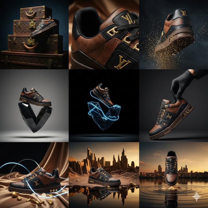 Louis Vuitton 运动鞋编辑网格提示