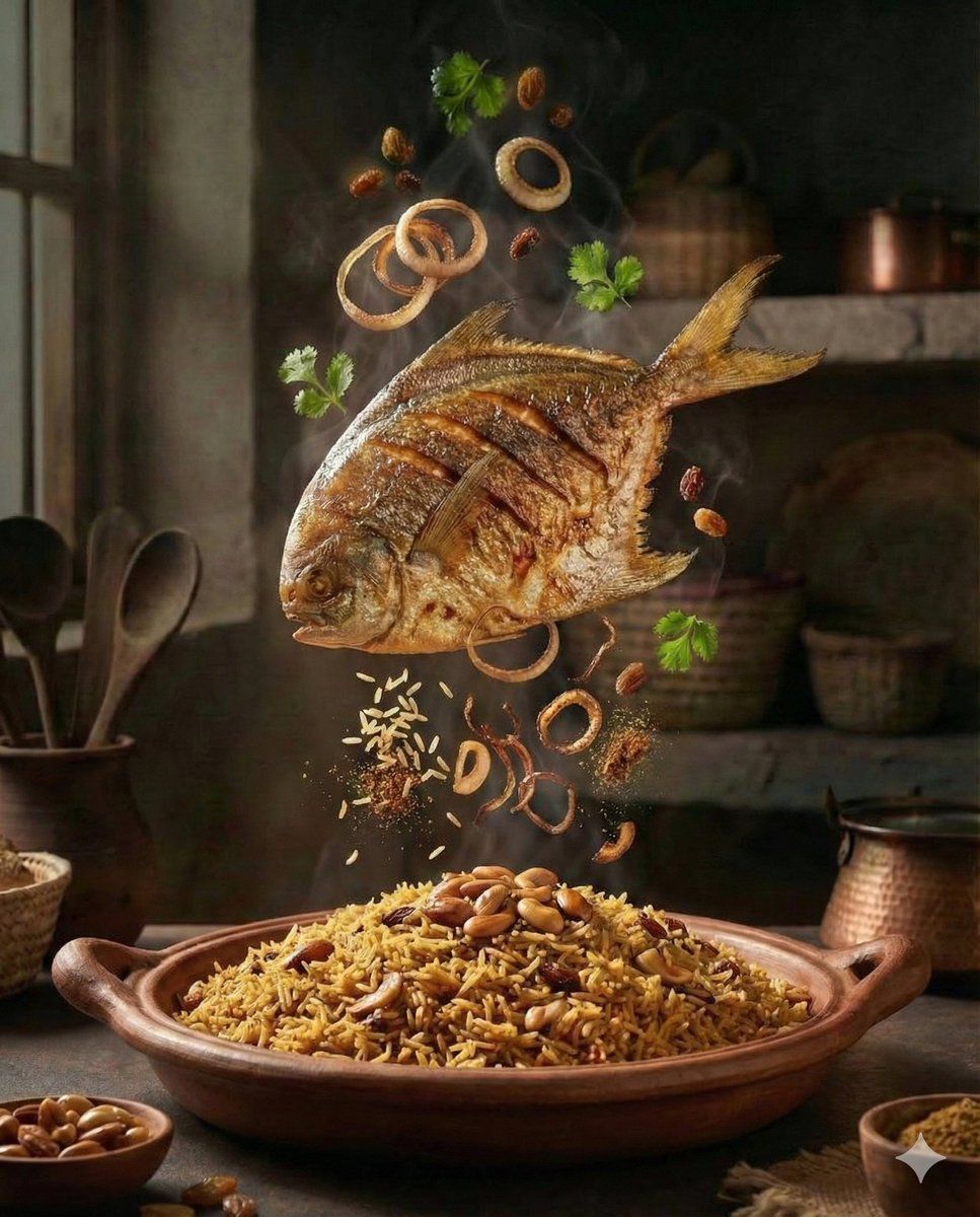 电影级爆炸视图中东美食场景