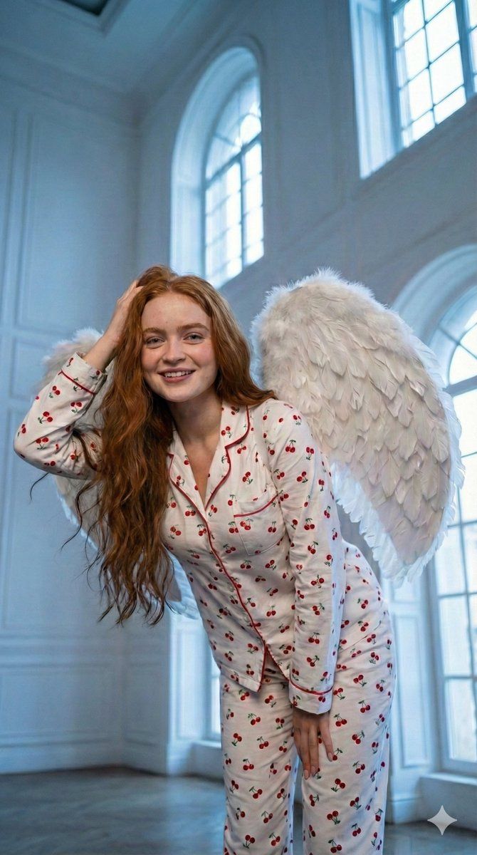 低角度天使之翼肖像