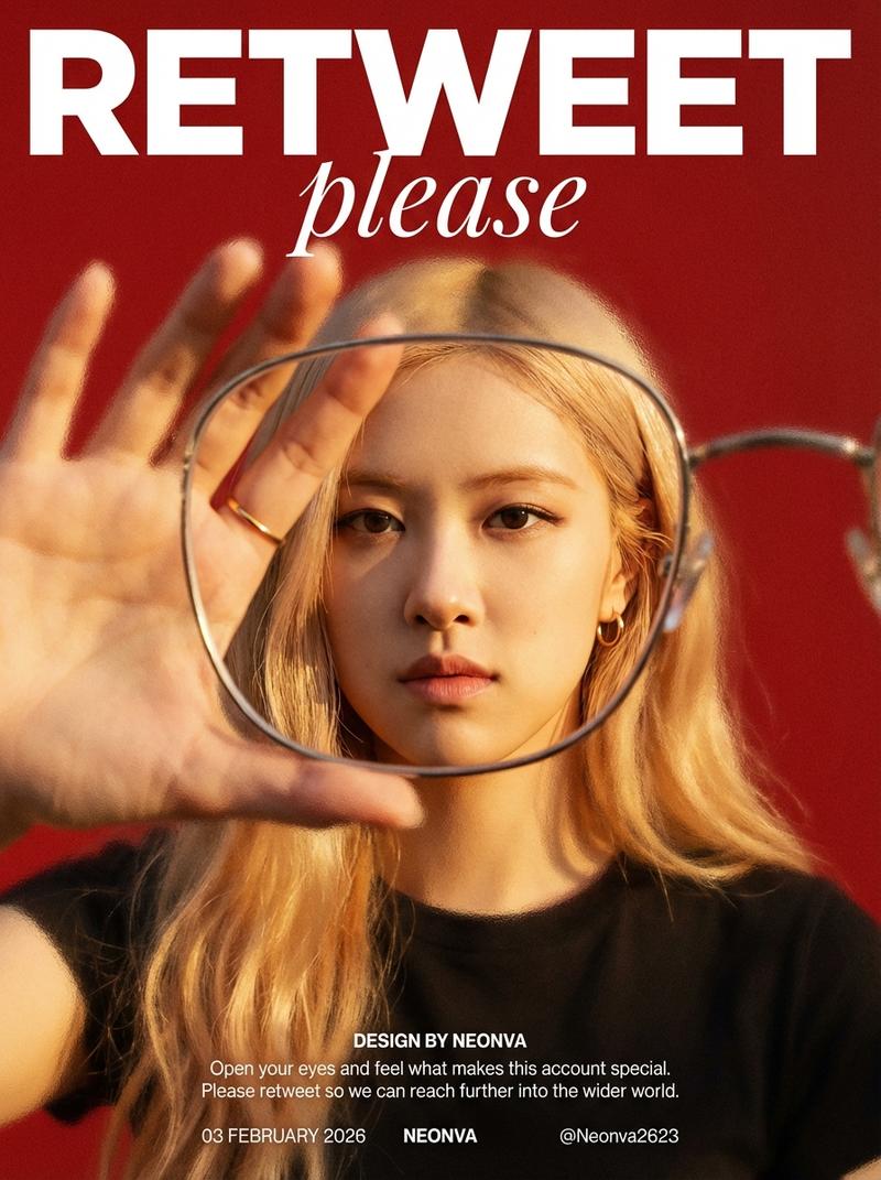 Rosé (BLACKPINK) 磨砂玻璃海报提示词