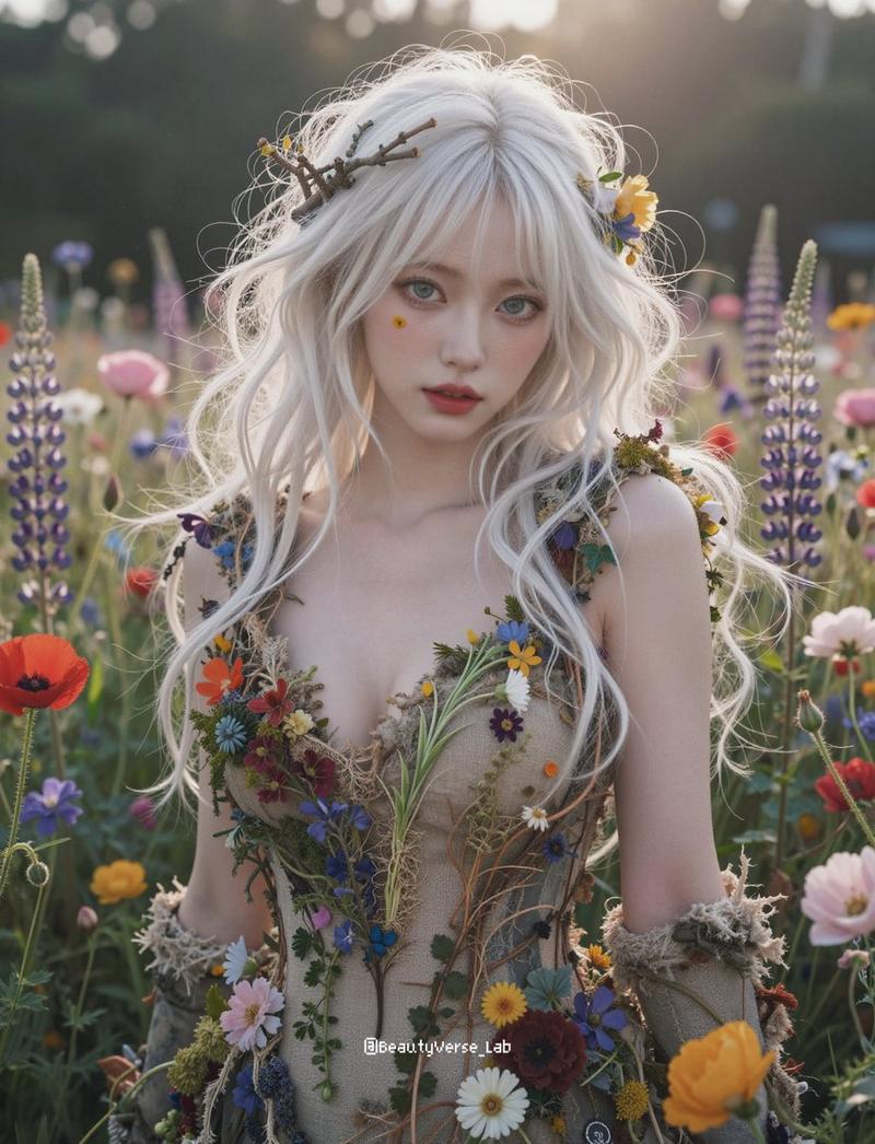 空灵花田奇幻肖像的 JSON 提示词