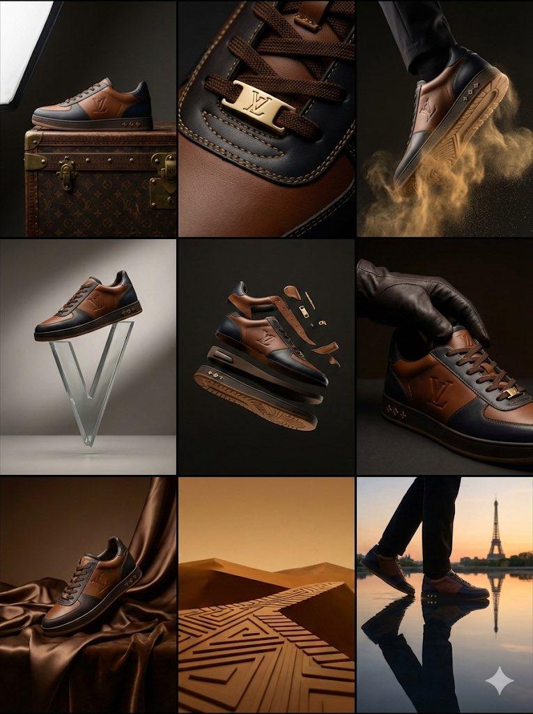Louis Vuitton 运动鞋编辑网格(9 格概念)