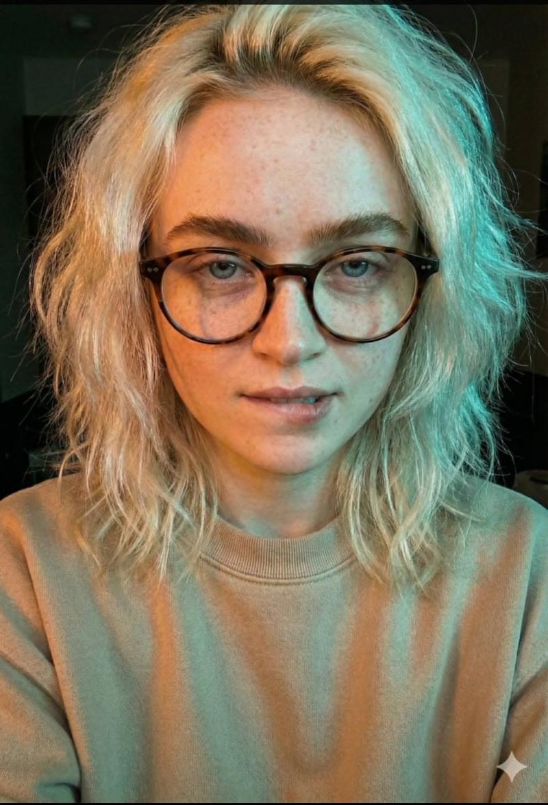电影感双色调自拍肖像的 JSON 提示