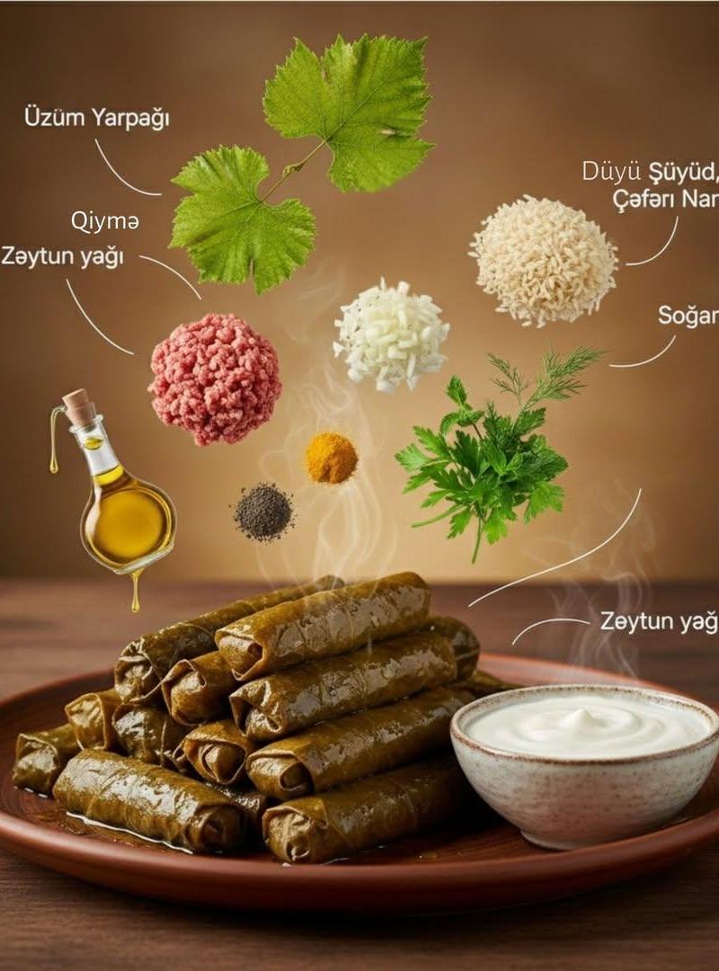 电影级美食信息图，搭配漂浮食材