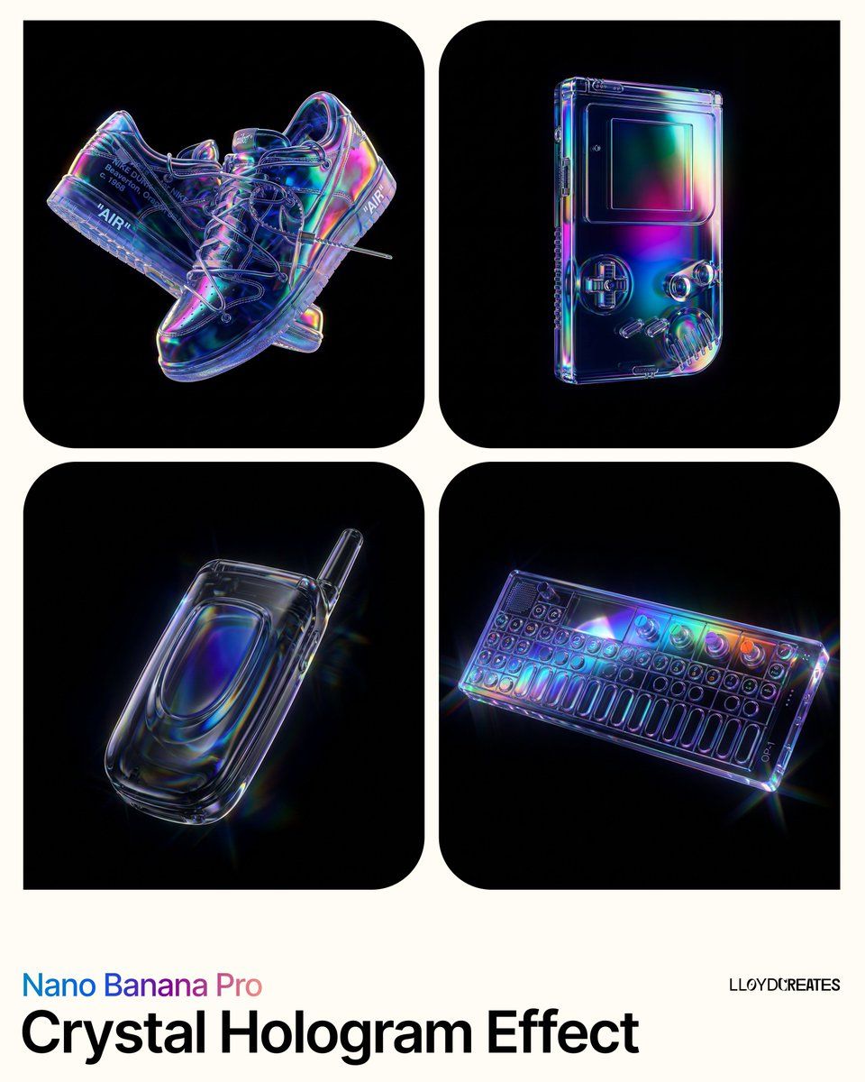 水晶全息产品摄影提示