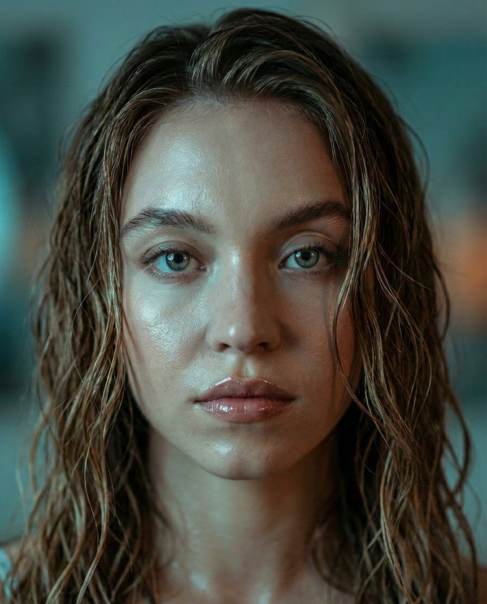 Sydney Sweeney 的超逼真电影肖像