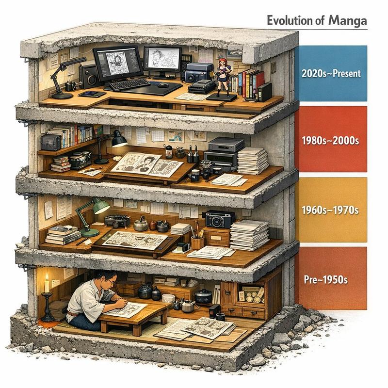 漫画演变建筑部分提示