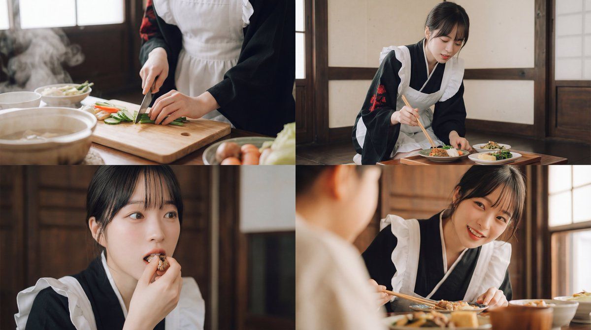 无缝电影级日本美食视频提示词