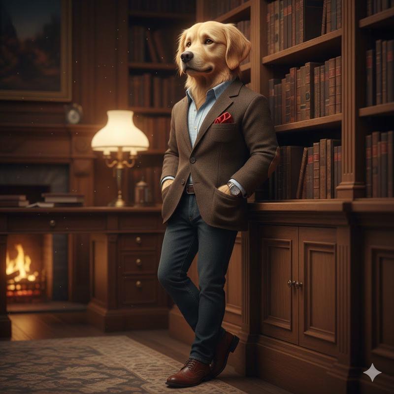 3D 拟人化雪豹街头服饰