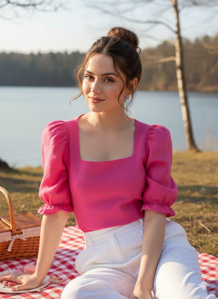 Ana de Armas 护肤品影响者肖像提示
