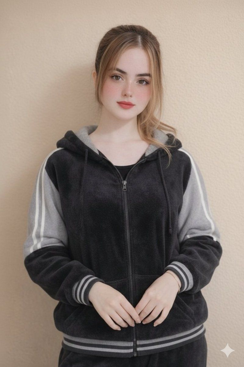 天鹅绒运动服中的超逼真肖像
