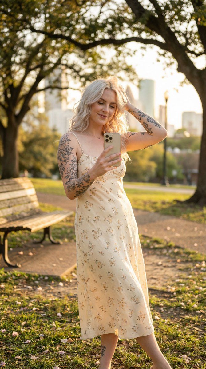 黄金时段户外生活方式肖像提示