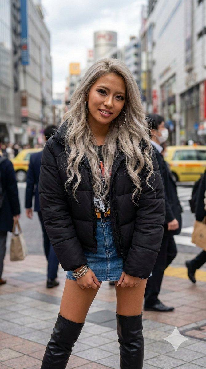 涩谷的写实平成辣妹肖像