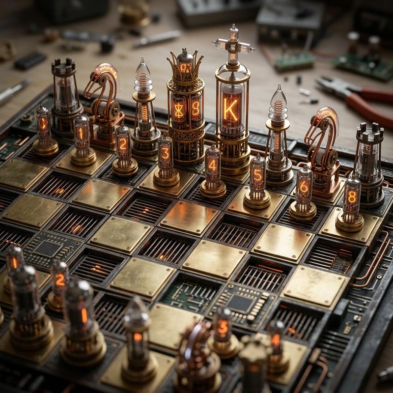 定制建筑棋盘立体模型提示模板
