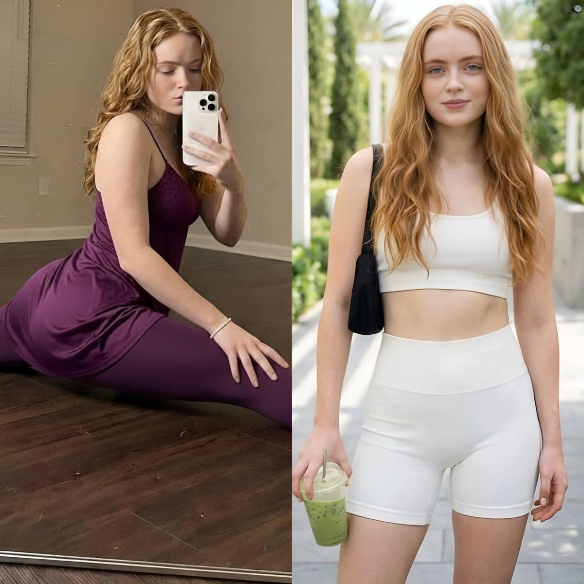 萨迪·辛克 (Sadie Sink) 纯白优雅肖像