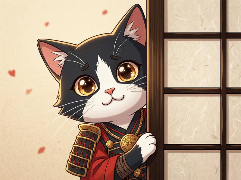 猫咪偷看图片提示