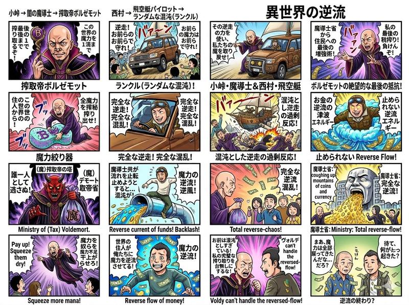 Nano Banana Pro 漫画提示词：小峠英二 饰演 哈利·波特
