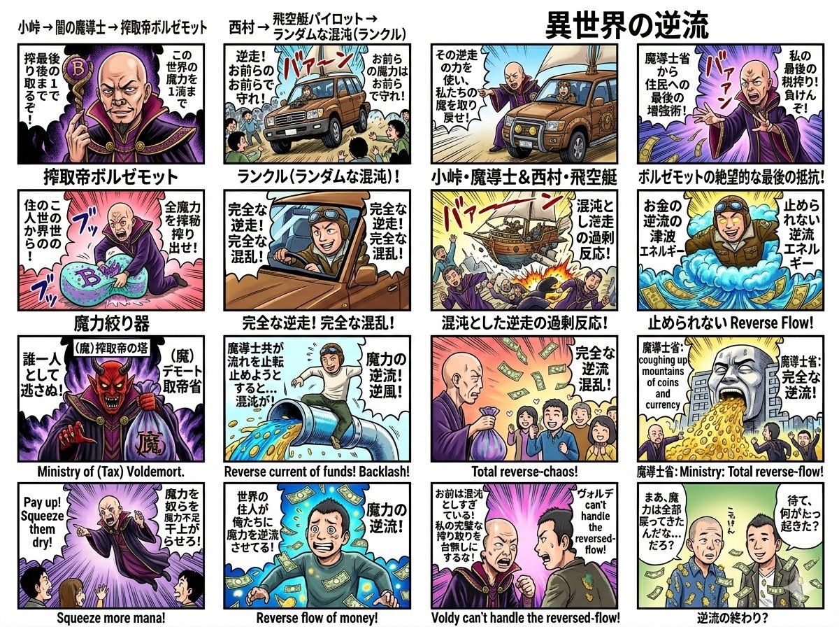 Nano Banana Pro 漫画提示词：小峠英二 饰演 哈利·波特