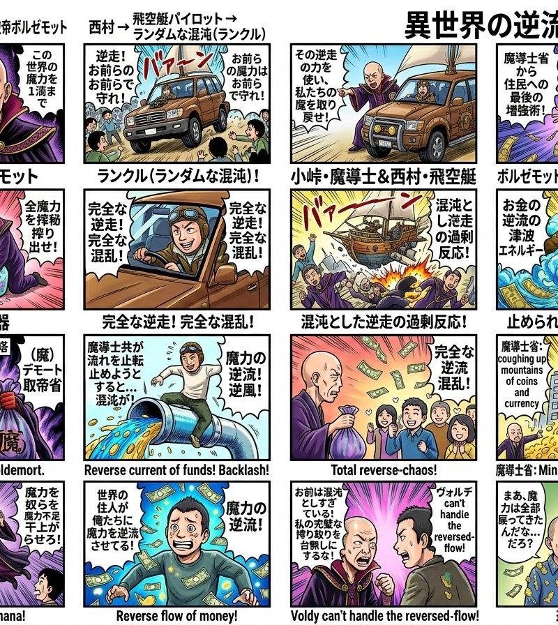 Nano Banana Pro 漫画提示词:小峠英二 饰演 哈利·波特