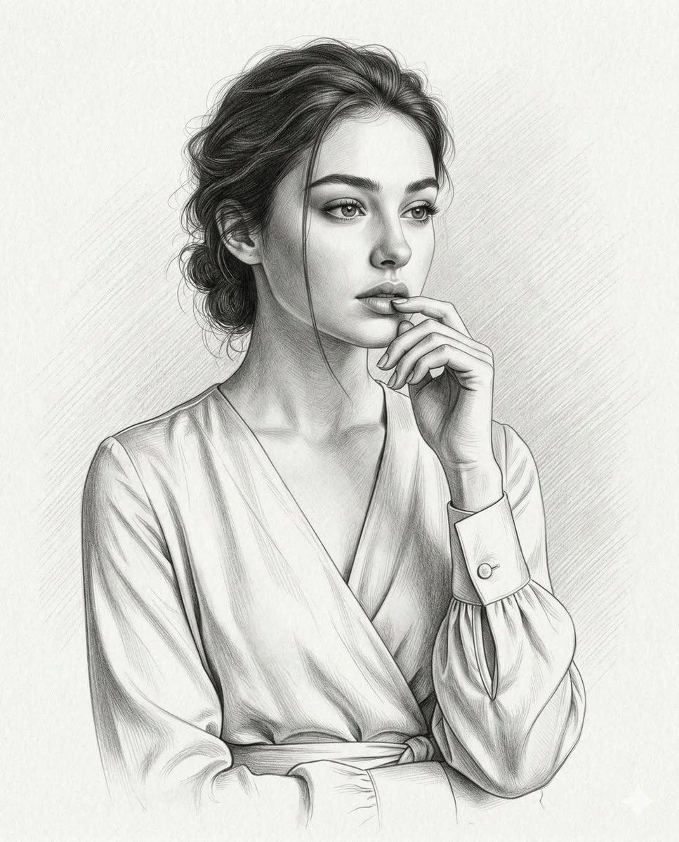 超逼真石墨铅笔肖像画
