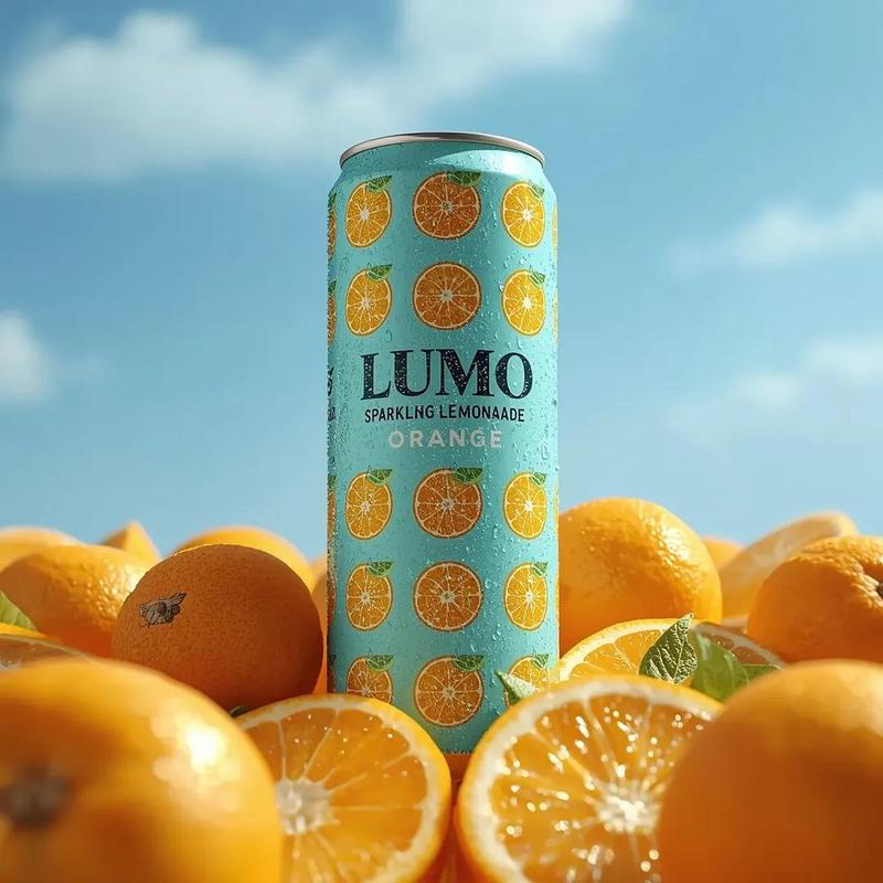 超逼真饮品广告摄影（LUMO 汽水）