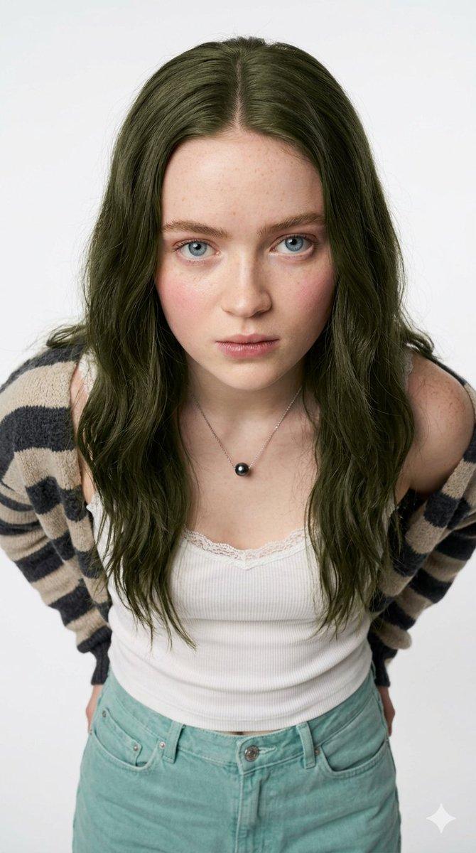 超逼真萨迪·辛克 (Sadie Sink) 影棚肖像
