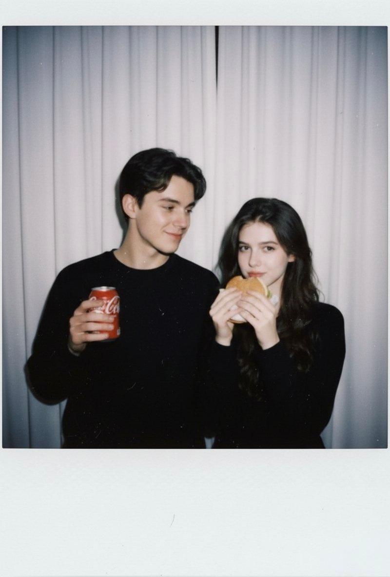 Polaroid candid couple portrait: GPT Image 2 prompt