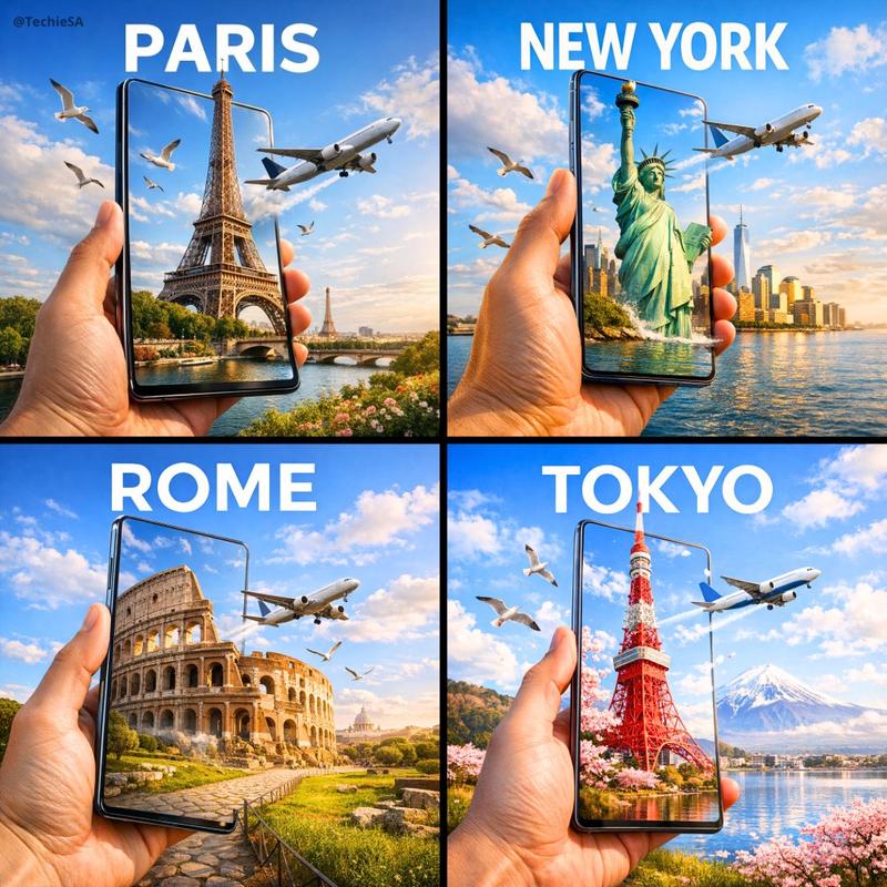 Phone portal travel poster: GPT Image 2 prompt