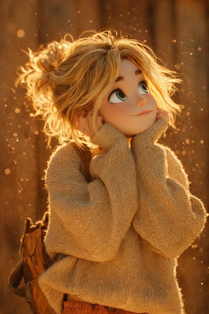 Pixar golden hour village: GPT Image 2 prompt