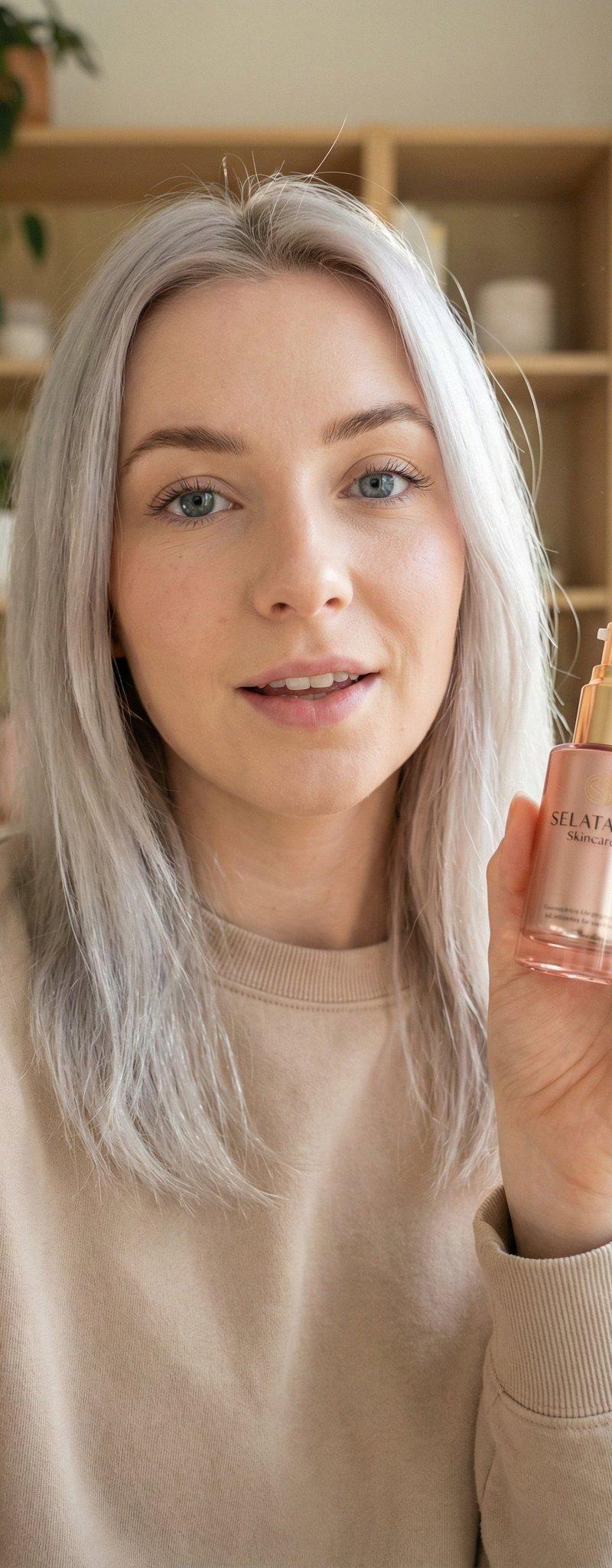 Vlog skincare serum scene: GPT Image 2 prompt