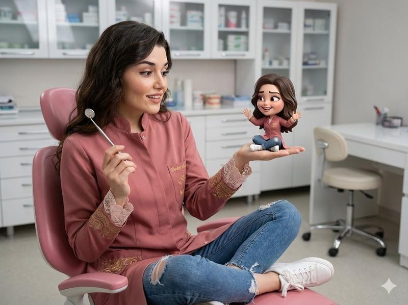 Dental office mini chibi self: GPT Image 2 prompt
