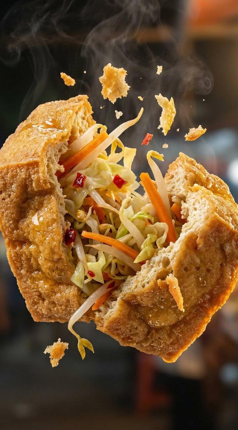 Martabak telur macro tear: GPT Image 2 prompt