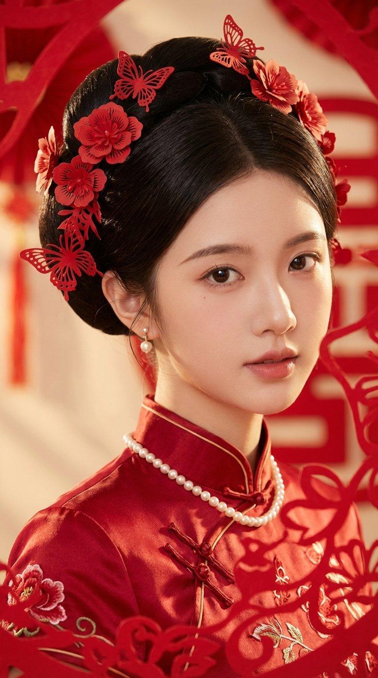 Chinese bridal red portrait: GPT Image 2 prompt