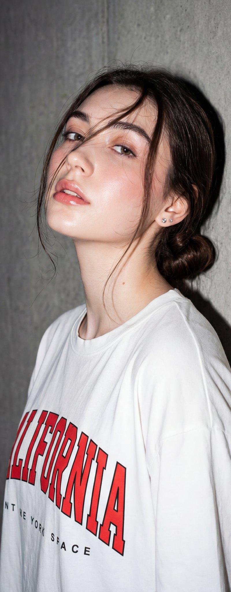 Direct flash editorial wall portrait: GPT Image 2 prompt