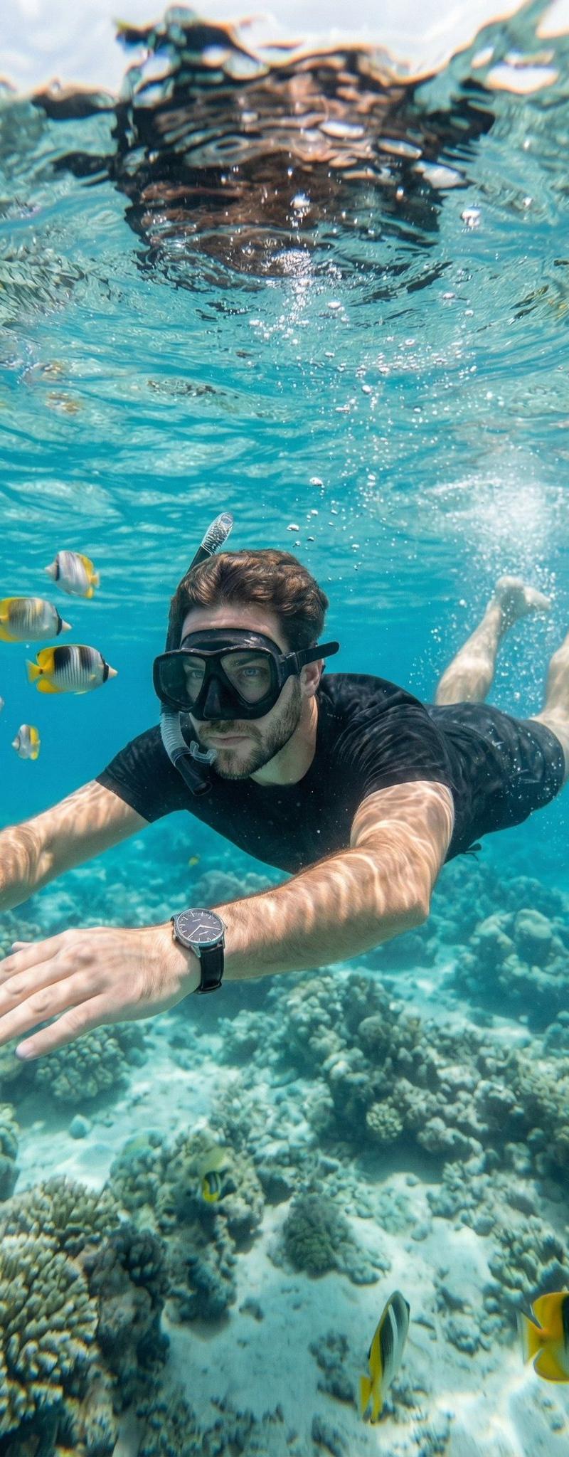 Underwater action camera portrait: GPT Image 2 prompt