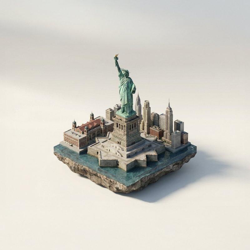 Isometric landmark architecture diorama: GPT Image 2 prompt