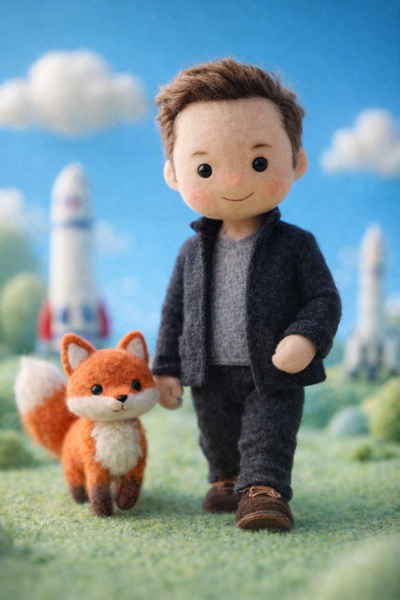 Felt wool celebrity doll diorama: GPT Image 2 prompt