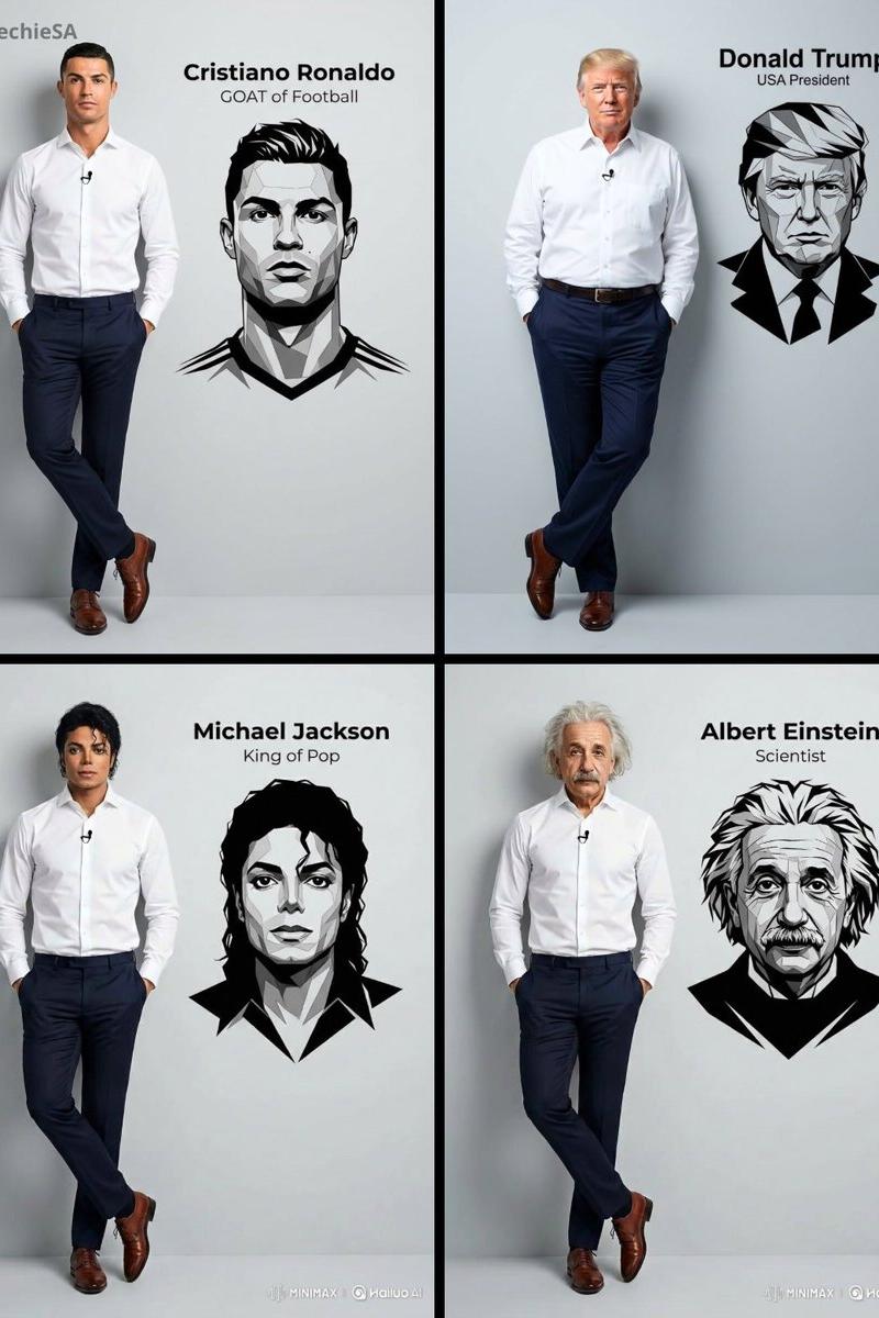 Studio wall vector portrait combo: GPT Image 2 prompt