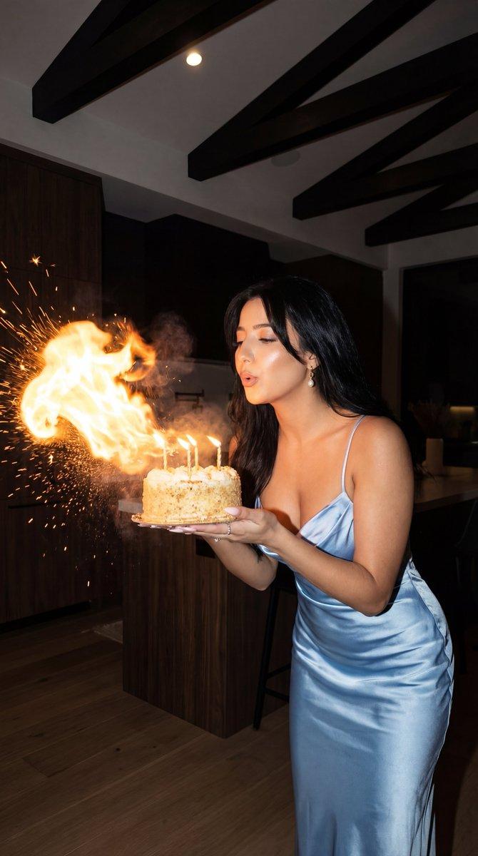 Indoor candid birthday night portrait: GPT Image 2 prompt