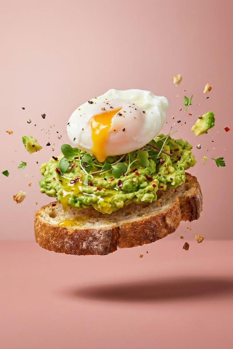 Levitating food triptych: GPT Image 2 prompt